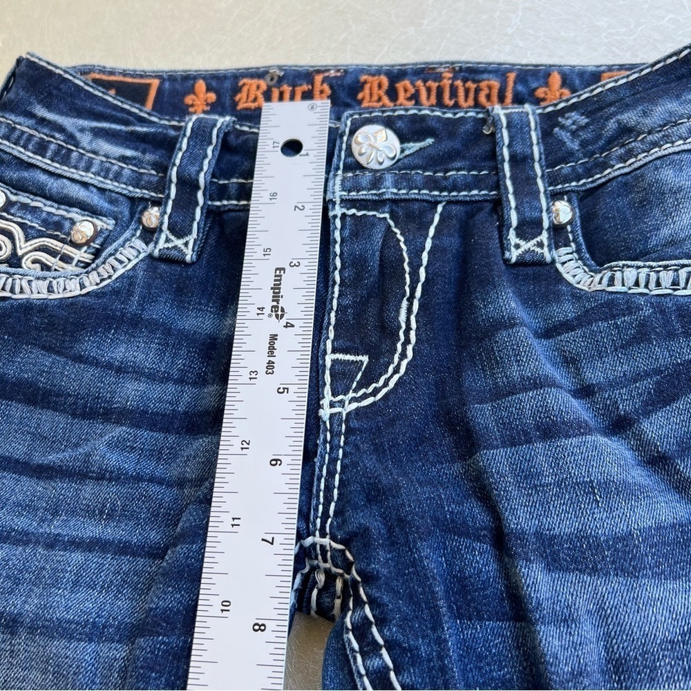 Rock Revival Boots Jeans with Vintage Fade Women Size 26 - Picture 7 of 11